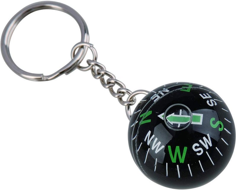AceCamp Munkees Ball Compass Keychain, Small Useful Outdoor Tool Gift, Hiking Key Ring, Camping, Backpacking, Portable Survival Gadget, Explore, Kids Navigation Equipment, Direction, Mini - Image 1